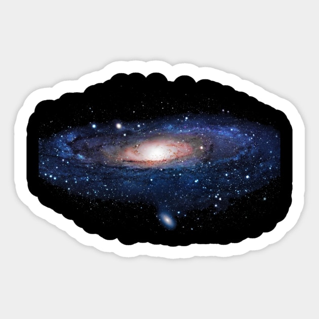 Space Nebula Galaxies - Andromeda Galaxy Sticker by vladocar